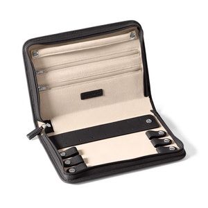 NWOT Leatherology Large Jewelry Case, Black Onyx